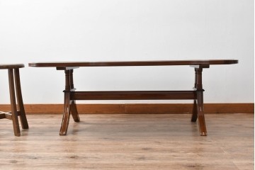 新古　未使用展示品　モリシゲ(MORISHIGE/森繁)　フローラ　脚部の曲線デザインが優美なセンターテーブル　(R-087932)