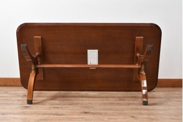 新古　未使用展示品　モリシゲ(MORISHIGE/森繁)　フローラ　脚部の曲線デザインが優美なセンターテーブル　(R-087932)