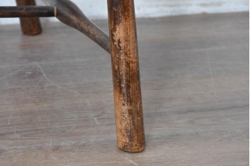 ヨーロッパアンティーク　エドワーディアン様式　ライアバックが優美なライブラリーチェア　(R-087934)