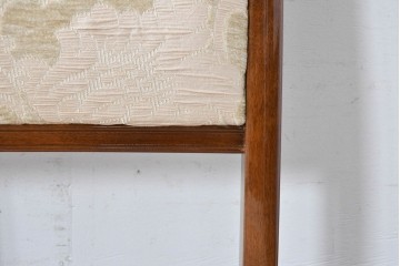 新古　展示品　超美品　モリシゲ(MORISHIGE/森繁)　上品な花柄張地のダイニングチェア4脚セット　定価(4脚合計)約44万円　(R-087936)