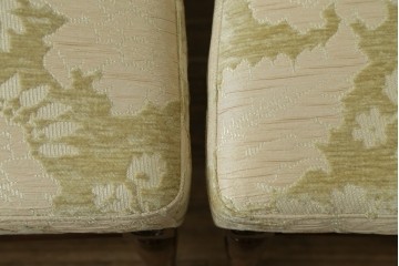 新古　展示品　超美品　モリシゲ(MORISHIGE/森繁)　上品な花柄張地のダイニングチェア4脚セット　定価(4脚合計)約44万円　(R-087936)