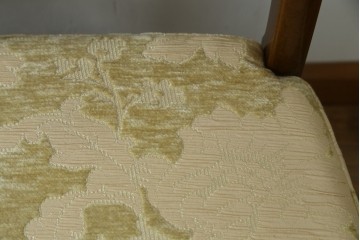 新古　展示品　超美品　モリシゲ(MORISHIGE/森繁)　上品な花柄張地のダイニングチェア4脚セット　定価(4脚合計)約44万円　(R-087936)