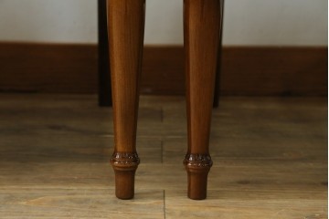 新古　展示品　超美品　モリシゲ(MORISHIGE/森繁)　上品な花柄張地のダイニングチェア4脚セット　定価(4脚合計)約44万円　(R-087936)