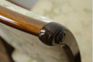 新古　展示品　超美品　モリシゲ(MORISHIGE/森繁)　上品な花柄張地のダイニングチェア4脚セット　定価(4脚合計)約44万円　(R-087936)