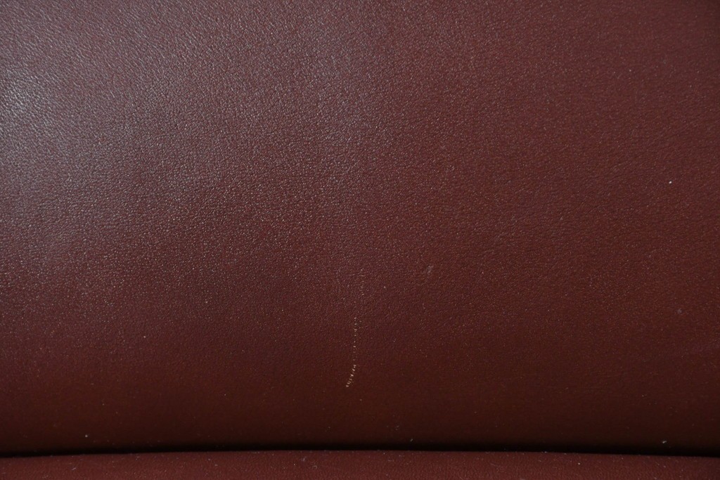 中古　冨士ファニチア　Agio(アージオ)　本革　ワイド2Pソファとスツールのセット　定価約58万6千円　(R-087944)