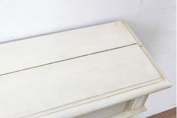 イギリスアンティーク　クラシカルデザインのペイントマントルピース　(R-087945)