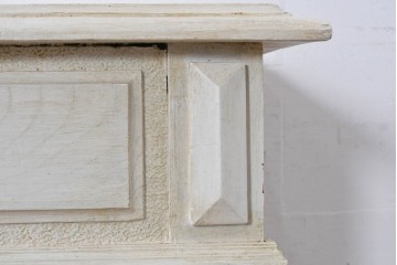 イギリスアンティーク　クラシカルデザインのペイントマントルピース　(R-087945)