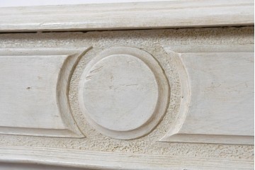 イギリスアンティーク　クラシカルデザインのペイントマントルピース　(R-087945)