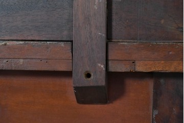 イギリスアンティーク　マホガニー材　象嵌装飾が上品なドレッシングチェスト　(R-087946)