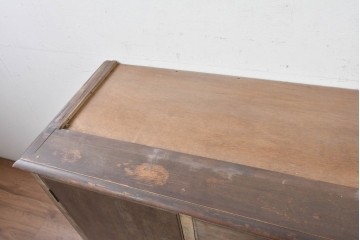 《天板取り付け加工費込み ・ ペイント仕上げ限定》　和製アンティーク　落ち着いた佇まいのサイドボード　(R-087949)