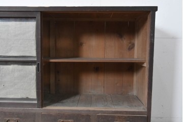和製アンティーク　大正期から昭和初期　引き出し付きサイドボード　(R-087952)