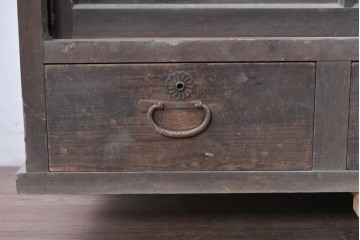 和製アンティーク　大正期から昭和初期　引き出し付きサイドボード　(R-087952)