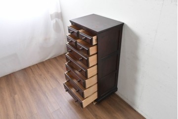 中古　北海道民芸家具　HM535　和と洋どちらにも馴染むデザインの小物タンス　定価約26万円　(R-087956)