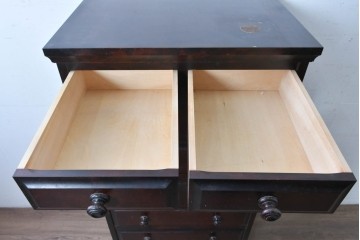 中古　北海道民芸家具　HM535　和と洋どちらにも馴染むデザインの小物タンス　定価約26万円　(R-087956)