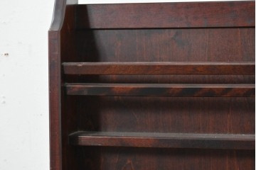 中古　北海道民芸家具　HM815　深みのある色味と端正なつくりのスリッパラック　(R-087958)