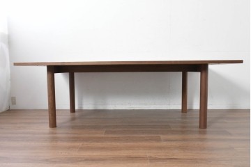 中古　美品　maruni(マルニ木工)　MALTA(マルタ)　ウォールナット材　すっきりとしたフォルムのダイニングテーブル　(R-087961)
