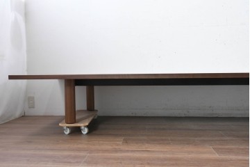 中古　美品　maruni(マルニ木工)　MALTA(マルタ)　ウォールナット材　シンプルなローテーブル　(R-087962)
