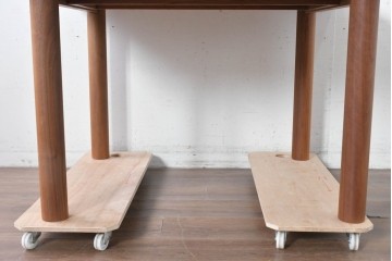 中古　美品　maruni(マルニ木工)　MALTA(マルタ)　ウォールナット材　ナチュラルモダンなダイニングテーブル　(R-087963)