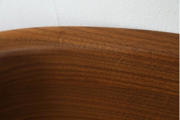 中古　美品　maruni(マルニ木工)　HIROSHIMA　ウォールナット材　流れるような曲線美のアームチェア4脚セット　セット定価約95万円　(R-087972)