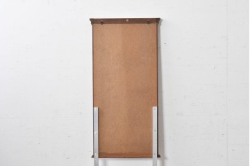 中古　イタリア製　クラシカルなデザインが優美な象嵌入りウォールミラー　(R-087977)
