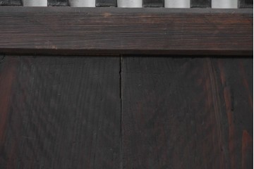 アンティーク建具　大正から昭和初期　和モダンな空間に映える落ち着いた格子戸2枚セット　(R-087978)