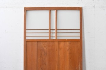 アンティーク建具　昭和中期　温もりある木味が魅力の引き戸1枚　(R-087982)