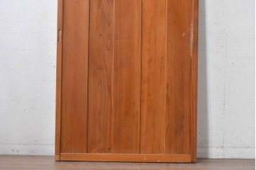アンティーク建具　昭和中期　温もりある木味が魅力の引き戸1枚　(R-087982)