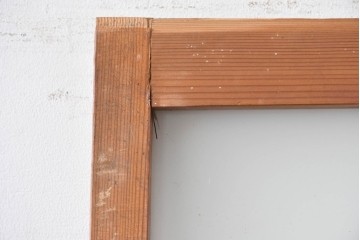 アンティーク建具　昭和中期　温もりある木味が魅力の引き戸1枚　(R-087982)