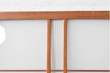 アンティーク建具　昭和中期　温もりある木味が魅力の引き戸1枚　(R-087982)