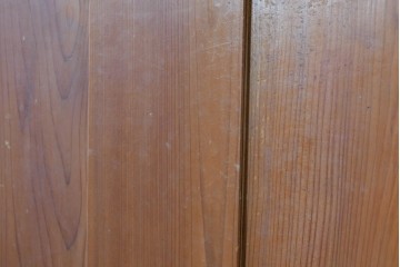 アンティーク建具　昭和中期　温もりある木味が魅力の引き戸1枚　(R-087982)