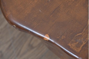 中古　輪切り一枚板　厚みのある一枚板が存在感を放つ平置き座卓　(R-087986)