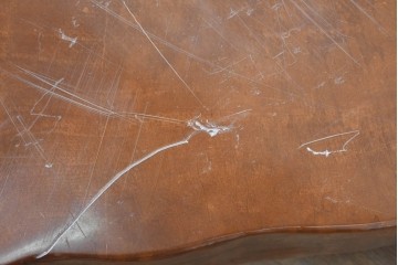 中古　輪切り一枚板　厚みのある一枚板が存在感を放つ平置き座卓　(R-087986)