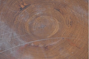 中古　輪切り一枚板　厚みのある一枚板が存在感を放つ平置き座卓　(R-087986)