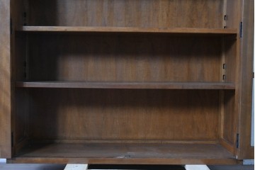 《台輪取り付け加工費込み》　和製ヴィンテージ　樺(カバ)材　直線的なデザインのキャビネット　(R-087990)