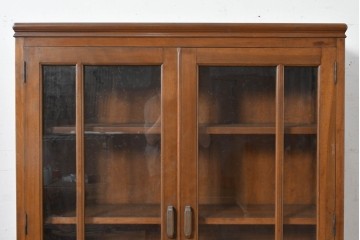 《台輪取り付け加工費込み》　和製ヴィンテージ　樺(カバ)材　直線的なデザインのキャビネット　(R-087990)