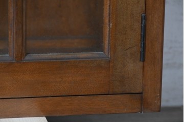 《台輪取り付け加工費込み》　和製ヴィンテージ　樺(カバ)材　直線的なデザインのキャビネット　(R-087990)