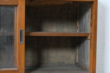 《天板取り付け加工費込み》　和製ヴィンテージ　樺(カバ)材　和洋どちらにも合わせやすい引き出し付きサイドボード　(R-087991)