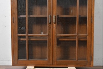 《台輪取り付け加工費込み》　和製ヴィンテージ　樺(カバ)材　直線的なデザインのキャビネット　(R-087993)
