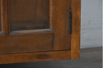 《台輪取り付け加工費込み》　和製ヴィンテージ　樺(カバ)材　直線的なデザインのキャビネット　(R-087993)