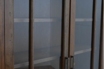 《台輪取り付け加工費込み》　和製ヴィンテージ　樺(カバ)材　直線的なデザインのキャビネット　(R-087993)