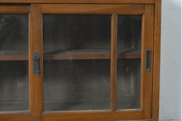 《天板取り付け加工費込み》　和製ヴィンテージ　樺(カバ)材　和洋どちらにも合わせやすい引き出し付きサイドボード　(R-087994)
