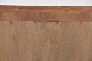 《天板取り付け加工費込み》　和製ヴィンテージ　樺(カバ)材　和洋どちらにも合わせやすい引き出し付きサイドボード　(R-087994)