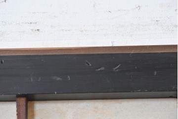 アンティーク建具　明治から大正　黒枠が空間を引き締める障子蔵戸　(R-087997)