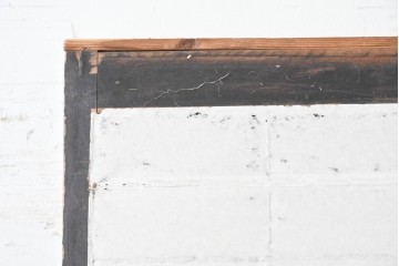 アンティーク建具　明治から大正　黒枠と抜け感のあるデザインが魅力の障子蔵戸　(R-087998)