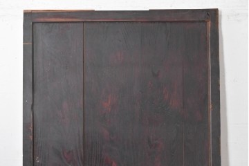 アンティーク建具　明治期　栗材　深みのある色合いと味わい深い金具が魅力の蔵戸1枚　(R-088003)