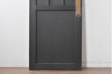 中古建具　職人手作り　シックなカラーがおしゃれな木製ドア1枚　(R-088004)