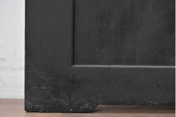 中古建具　鮮やかな色ガラスを組み合わせた職人手作りのステンドグラス入りドア1枚　(R-088005)