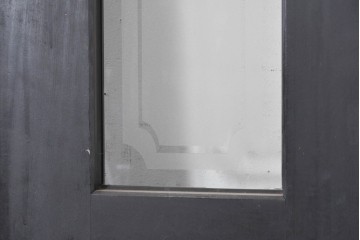 中古建具　店舗用におすすめ!　シックなカラーがお洒落な親子ドア2枚(1対)セット　(R-088006)