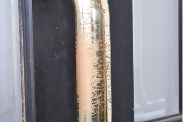 中古建具　店舗用におすすめ!　シックなカラーがお洒落な親子ドア2枚(1対)セット　(R-088006)