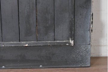 中古建具　店舗用におすすめ!　シックなカラーがお洒落な親子ドア2枚(1対)セット　(R-088007)